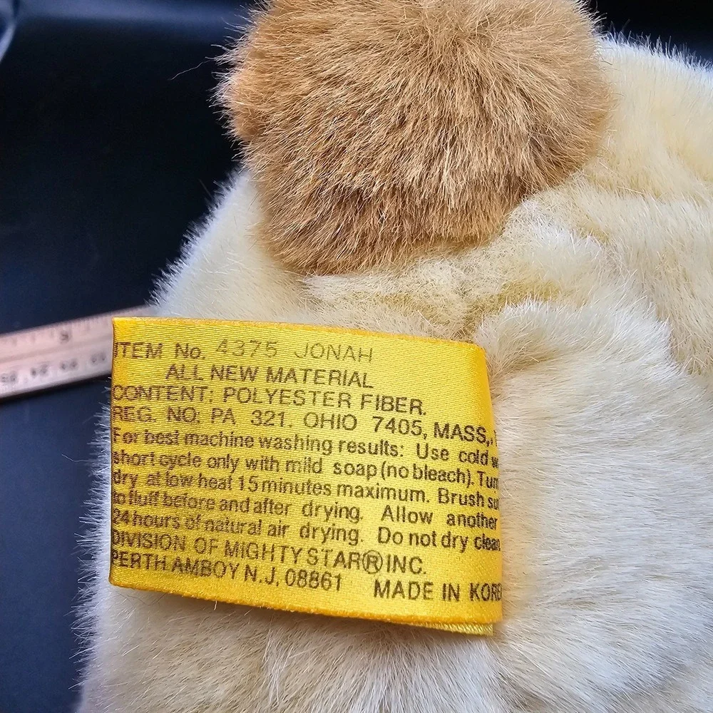 Vintage 1991 24K Polar Puff ‎ Jonah Teddy Bear 6.5